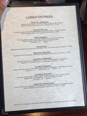 Menu photo 4 Celestial Cafe Exeter, RI
