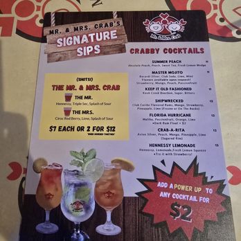 Mr. & Mrs. Crab Juicy Seafood & Bar - Menu - Seafood Near Me - Davie, Florida