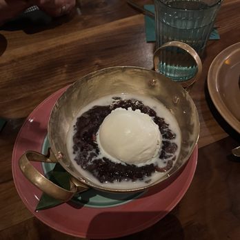 Mitr Thai - Coconut ice cream with black sticky rice - Thai Near Me - New York, New York