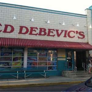 Photo of Ed Debevic's - Chicago, IL, United States. Restaurant front.