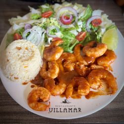 Mariscos Villamar - Camarones a la diabla