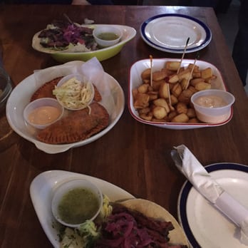 Jetty Bar and Grill - The spread! Empanadas, tacos, and potatoes! - Tapas Bars Near Me - Long Beach, New York Jetty Bar and Grill - The spread! Empanadas, tacos, and potatoes! - Tapas Bars Near Me - Long Beach, New York