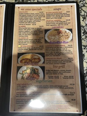 Menu photo 2 Mi Casa Mocksville, NC