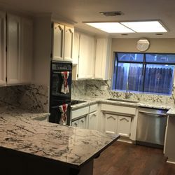 Art of Stone and Tile - Kitchen Granite Countertop with the full backsplash.
