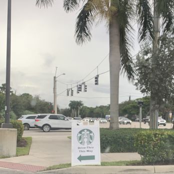 Starbucks - Starbucks drive-thru signage. - Coffee & Tea Near Me - Boca Raton, Florida