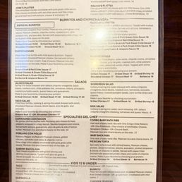 Front menu Front menu