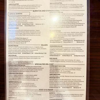 Hacienda Evergreen - Front menu - Beer Bar Near Me - Evergreen, Colorado Hacienda Evergreen - Front menu - Beer Bar Near Me - Evergreen, Colorado