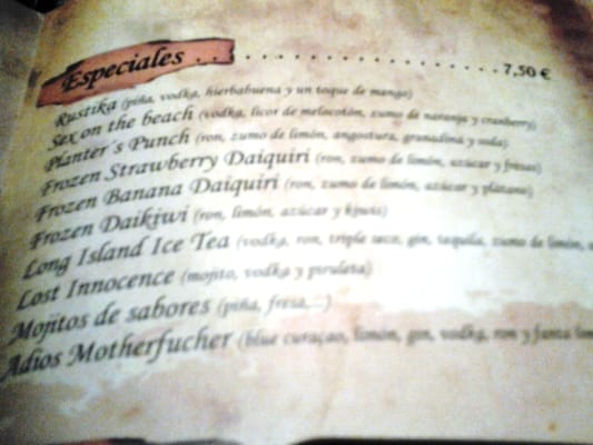 Menu photo 8 Rustika Casa Ángel Madrid, M