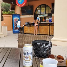 a beer on a table