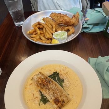 SeaGrass - Pan Seared Mahi Mahi + Traditional Beer Battered Fish and Chips - Seafood Near Me - Ocean Grove, New Jersey