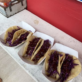 Uncle Harry's Fruit Stand - Pulled pork tacos - Food Stands Near Me - Keanae-Hana, Hawaii