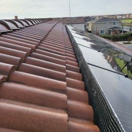 Protective shield placed on Solar panels