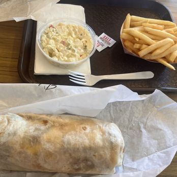Roundhouse Deli - Breakfast burrito, fries, potato salad - Delis Near Me - Roseville, California