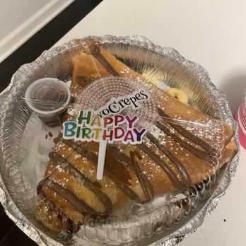 Two Crepes - They gave me a cute little happy birthday decoration in my delivery! - Creperies Near Me - Union City, New Jersey Two Crepes - They gave me a cute little happy birthday decoration in my delivery! - Creperies Near Me - Union City, New Jersey