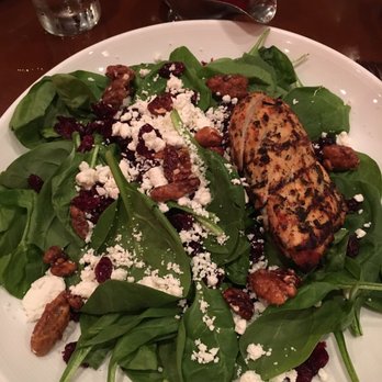 River City Grille - Spinach salad with grilled chicken $17 - American Near Me - Windsor, Connecticut