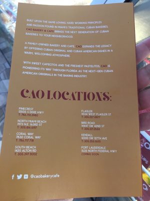 Menu photo 3 CAO Bakery & Cafe Miami, FL