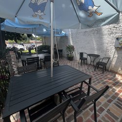 The Frozen Goose - Check out our newly built PATIO! Watch the sun set down on Marietta Square