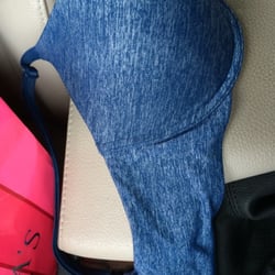 Victoria's Secret & PINK - The other side of the bra I tried to return. She said this was obviously worn. In four days.