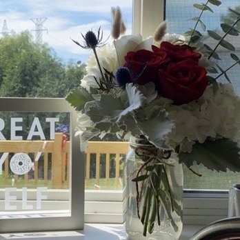 Blissful Blooms - Fourth of July inspired arrangement - Florists Near Me - Aurora, Illinois