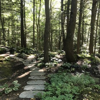 Chippers - a path in the woods with stepping stones - Landscaping Near Me - Meredith, New Hampshire Chippers - a path in the woods with stepping stones - Landscaping Near Me - Meredith, New Hampshire