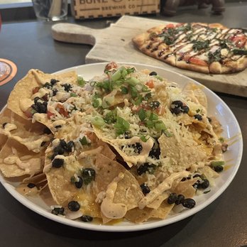 Bone Hook Brewing Company - Nachos & margherita flatbread - Breweries Near Me - Naples, Florida