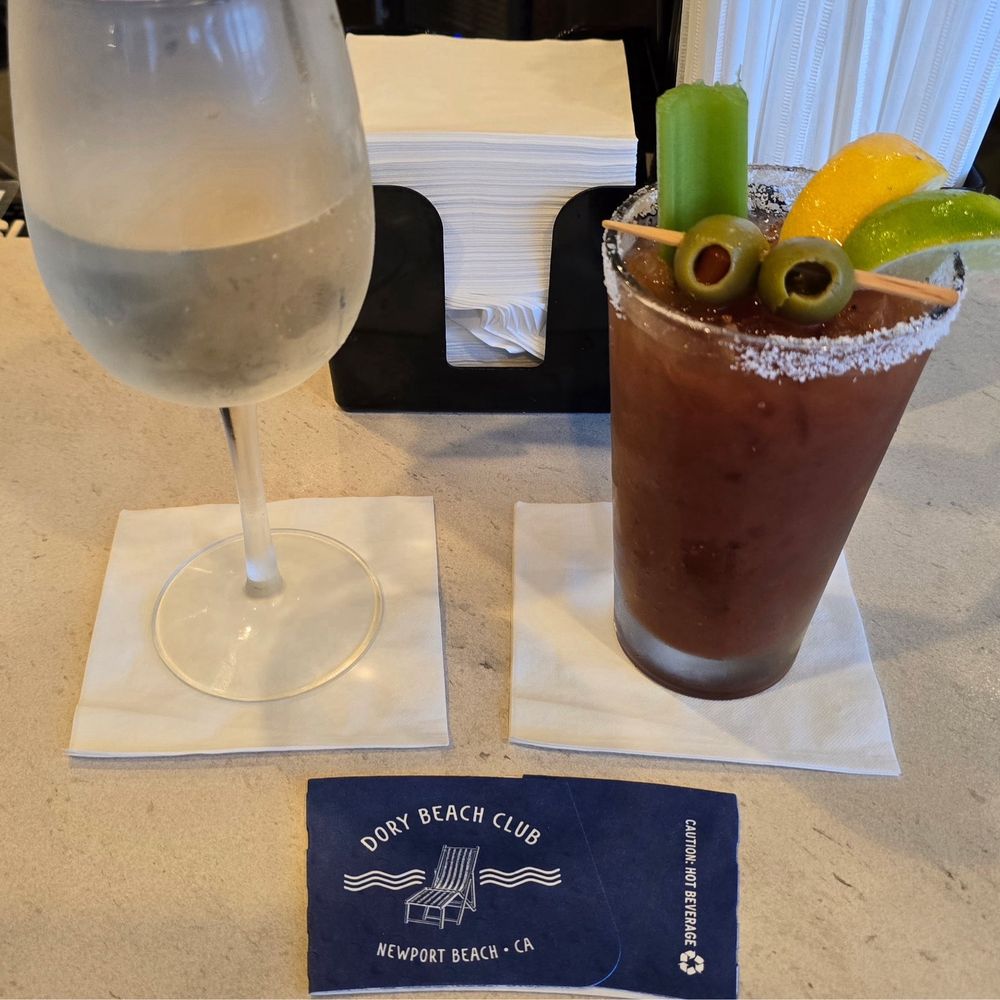 Dory Deli - Bloody Mary and Peach Bellini tasted wonderful! - Delis Near Me - Newport Beach, California