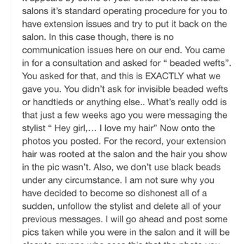 The Salty Mane - Salty Mane's original response to my google review - Hair Salons Near Me - Alpharetta, Georgia The Salty Mane - Salty Mane's original response to my google review - Hair Salons Near Me - Alpharetta, Georgia