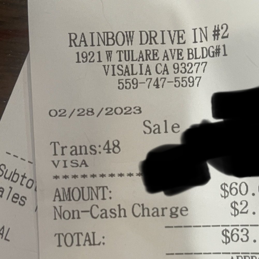 Rainbow Drive In - Visalia - Non cash charge - American Near Me - Visalia, California Rainbow Drive In - Visalia - Non cash charge - American Near Me - Visalia, California