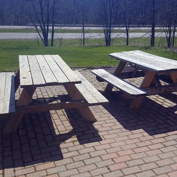 Benny's Pizza - a picnic table and benches - Pizza Near Me - Milan, Illinois Benny's Pizza - a picnic table and benches - Pizza Near Me - Milan, Illinois