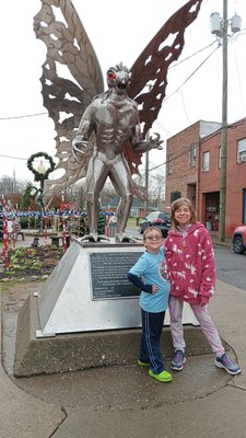 Mothman Statue and Marker by null