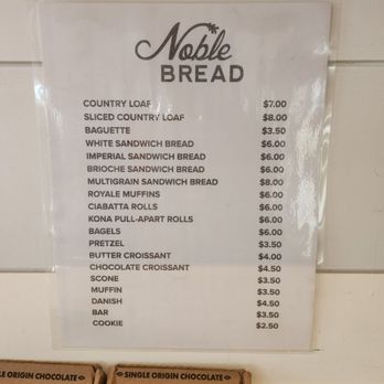 Steadfast Coffee - Noble bread menu - Coffee & Tea Near Me - Mesa, Arizona
