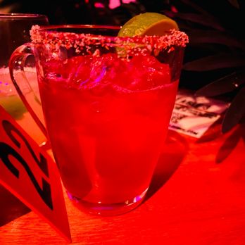 Inglewood Lounge - Hot pink margarita has a kick to it. SO good - Lounges Near Me - Nashville, Tennessee