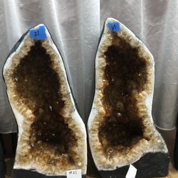 Empress Designs - New amethyst and citrine geode cathedrals
