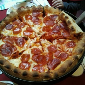 Old Chicago Pizza - Large double crust pepperoni and sausage - Pizza Near Me - Petaluma, California Old Chicago Pizza - Large double crust pepperoni and sausage - Pizza Near Me - Petaluma, California
