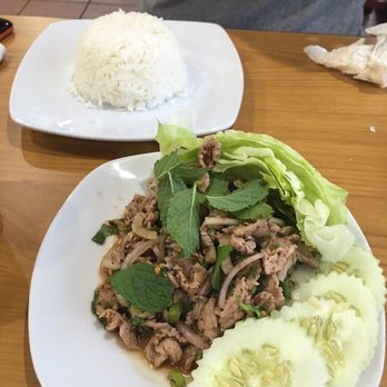 Sabaidee Cafe - Crying tiger with steam rice - Thai Near Me - Murfreesboro, Tennessee