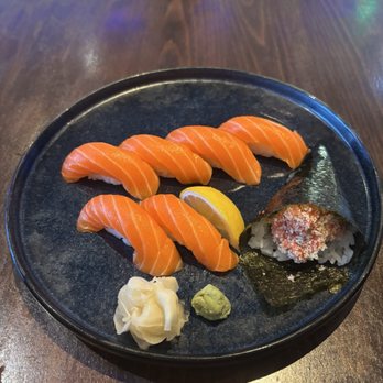 Misaki Sushi - Salmon Sushi and Spicy salmon hand roll - Sushi Bars Near Me - Staten Island, New York Misaki Sushi - Salmon Sushi and Spicy salmon hand roll - Sushi Bars Near Me - Staten Island, New York