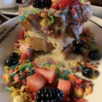 Bosscat Kitchen & Libations - fruity pebbles french toast - New American Near Me - Houston, Texas