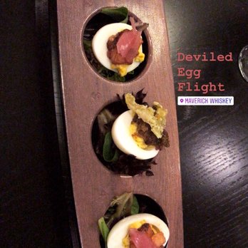 Maverick Distilling - Deviled egg flight - Distilleries Near Me - San Antonio, Texas