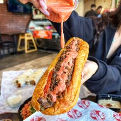 Ara's Shawarma - Vanowen - Shawarma on French Roll