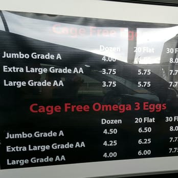 Billy's Egg Farm - Prices as of 1/18/16 *Glare 2 - Specialty Food Near Me - Chino, California Billy's Egg Farm - Prices as of 1/18/16 *Glare 2 - Specialty Food Near Me - Chino, California