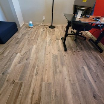 Jm Custom Tile and Stone - Soft Ash Wood Plank Porcelain Tile. 6x40. - Flooring Near Me - Riverside, California