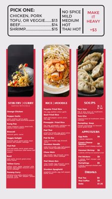Menu photo 1 Thai'd Up Rice & Noodles Phoenix, AZ Menu photo 1 Thai'd Up Rice & Noodles Phoenix, AZ