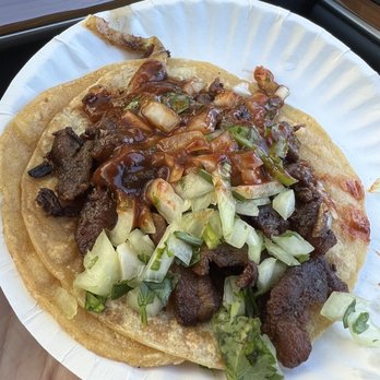 Tacos El Grullense E&E - Al pastor taco, very good - Tacos Near Me - Redwood City, California