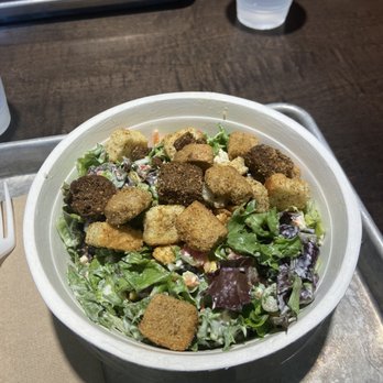 CHOP5 Salad Kitchen - Build Your Own Salad - mixed greens, tomatoes, carrots, corn, green onion, ranch, and croutons - Salad Near Me - Columbus, Ohio CHOP5 Salad Kitchen - Build Your Own Salad - mixed greens, tomatoes, carrots, corn, green onion, ranch, and croutons - Salad Near Me - Columbus, Ohio