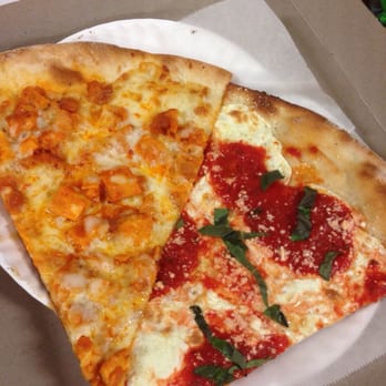 Underground Pizza - Buffalo chicken and mozzarella and tomato slices. - Pizza Near Me - New York, New York Underground Pizza - Buffalo chicken and mozzarella and tomato slices. - Pizza Near Me - New York, New York