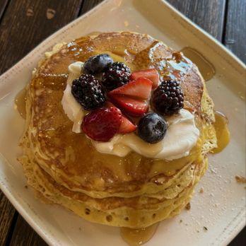 Monica's Livermore - Lemon Ricotta Pancakes with Berries & Cream - Breakfast & Brunch Near Me - Livermore, California Monica's Livermore - Lemon Ricotta Pancakes with Berries & Cream - Breakfast & Brunch Near Me - Livermore, California