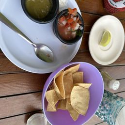 Complimentary chips/salsa Complimentary chips/salsa