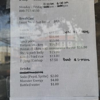 K-Bap - Updated menu - Food Trucks Near Me - Wailuku, Hawaii K-Bap - Updated menu - Food Trucks Near Me - Wailuku, Hawaii