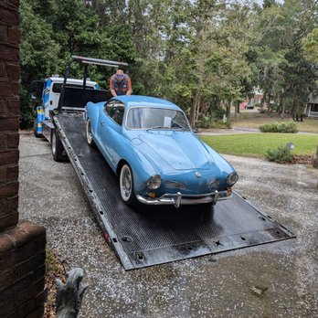 Crystal Wrecker Service - Mike physically pulled the car to my garage door - Towing Near Me - Savannah, Georgia Crystal Wrecker Service - Mike physically pulled the car to my garage door - Towing Near Me - Savannah, Georgia