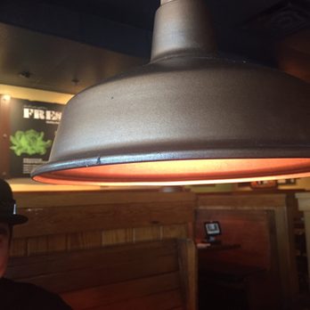 Outback Steakhouse - Dusty lamp. Look at the dangling fuzz waiting to drop into your food! - Steakhouses Near Me - El Cajon, California Outback Steakhouse - Dusty lamp. Look at the dangling fuzz waiting to drop into your food! - Steakhouses Near Me - El Cajon, California